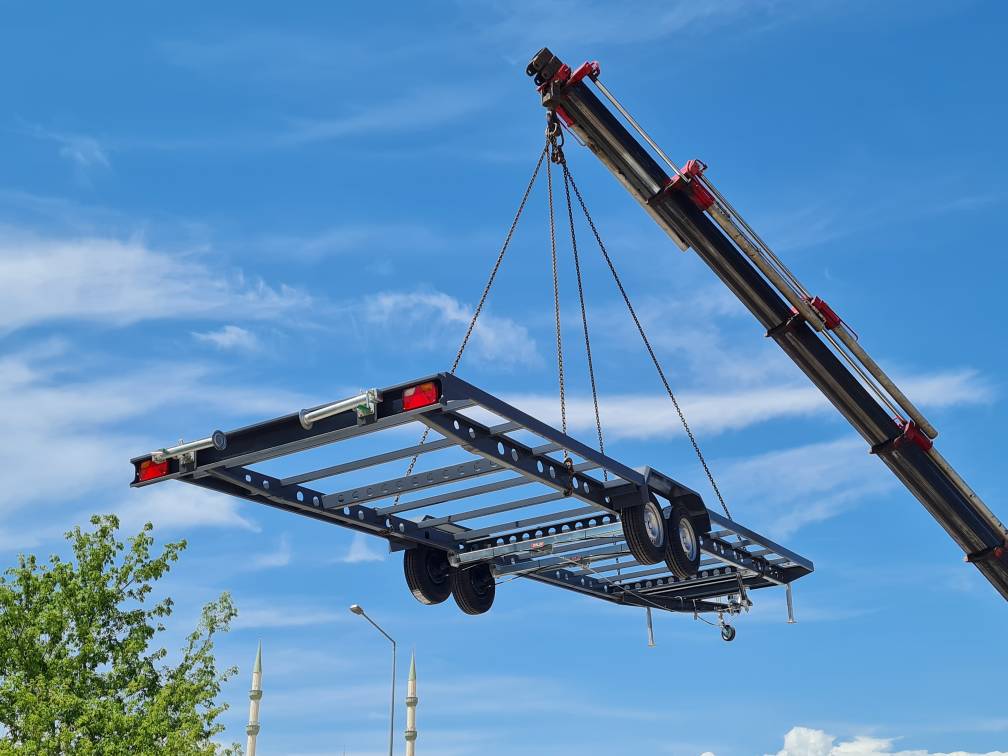 3500 Kg Çift Dingil Sal Kasa Mobil Ev şasesi-PLT352