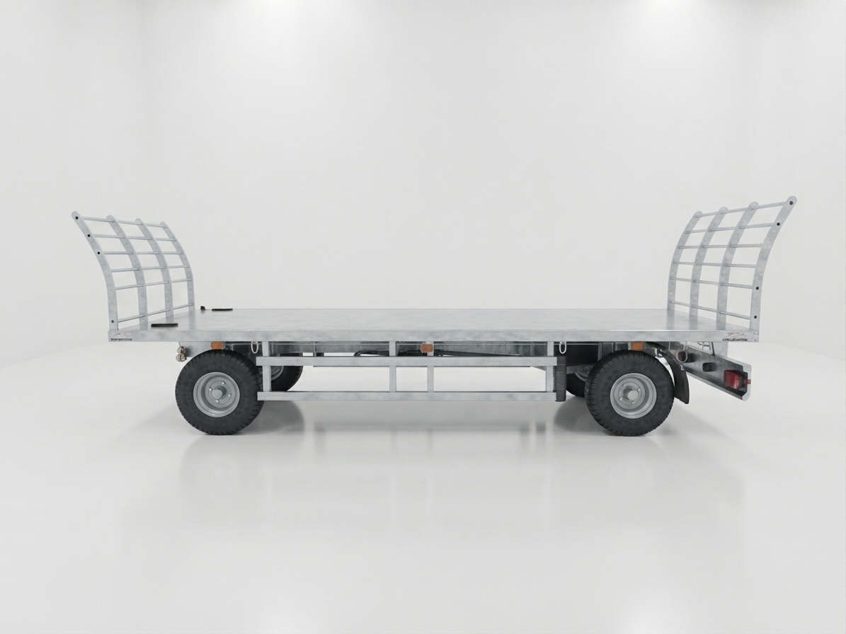 12.000 kg Çift dingil Dönerli Taşıma Römorku
