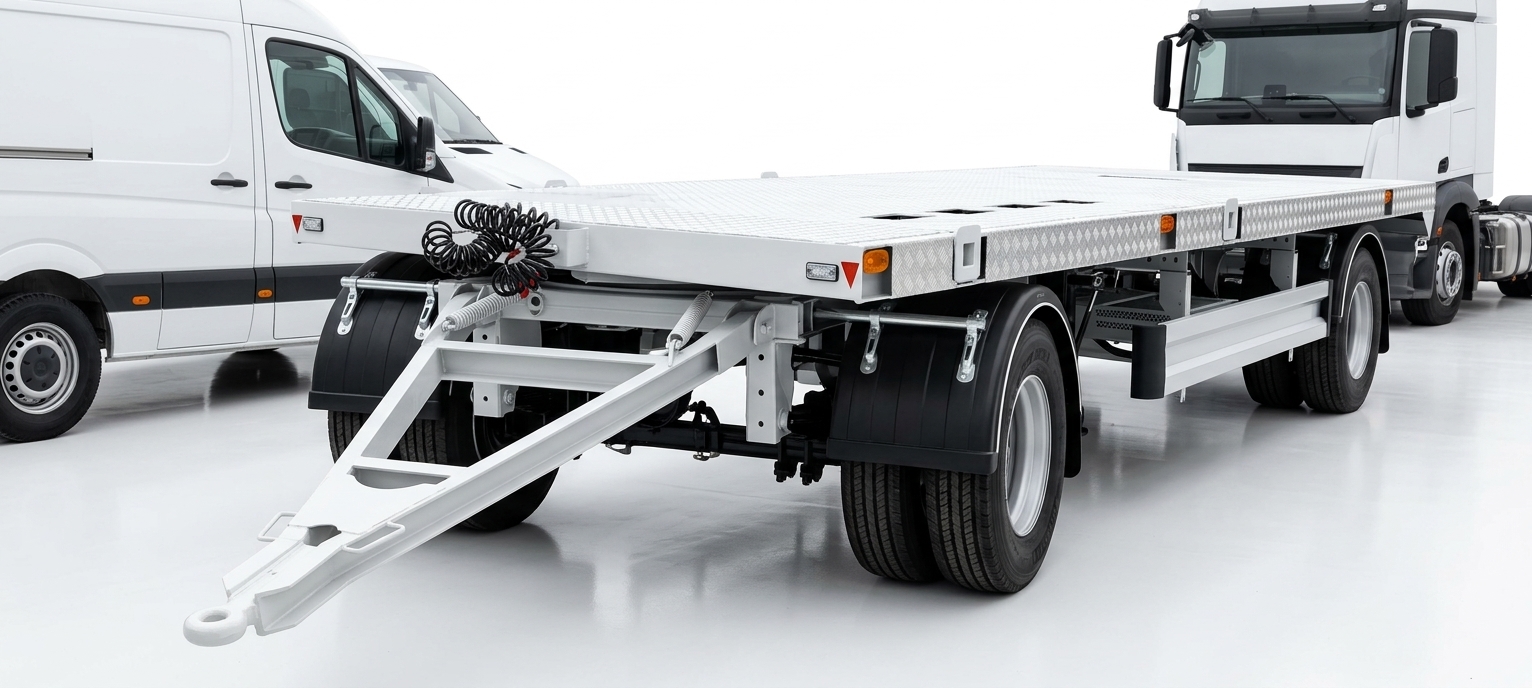 18.000 Kg Çift dingil Dönerli Trafo Taşıyıcı Römork