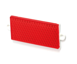 REFLEKTÖR KIRMIZI 105x48mm YANDAN DELİKLİ