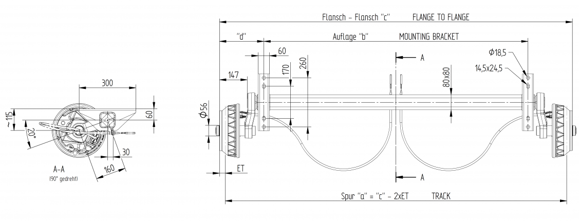1800 KG FRENLİ TORSİYON DİNGİL 112x5 KNOTT