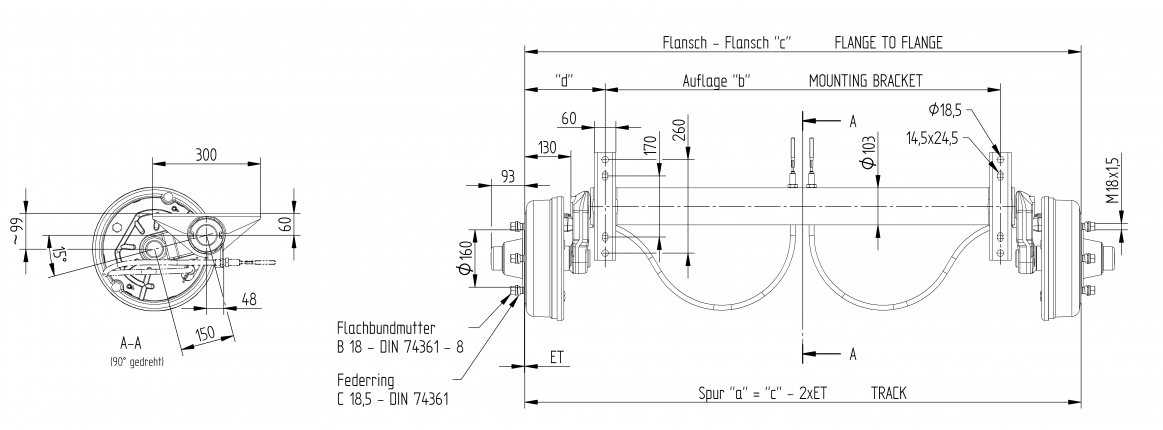 2000 KG FRENLİ TORSİYON DİNGİL 112x5 KNOTT