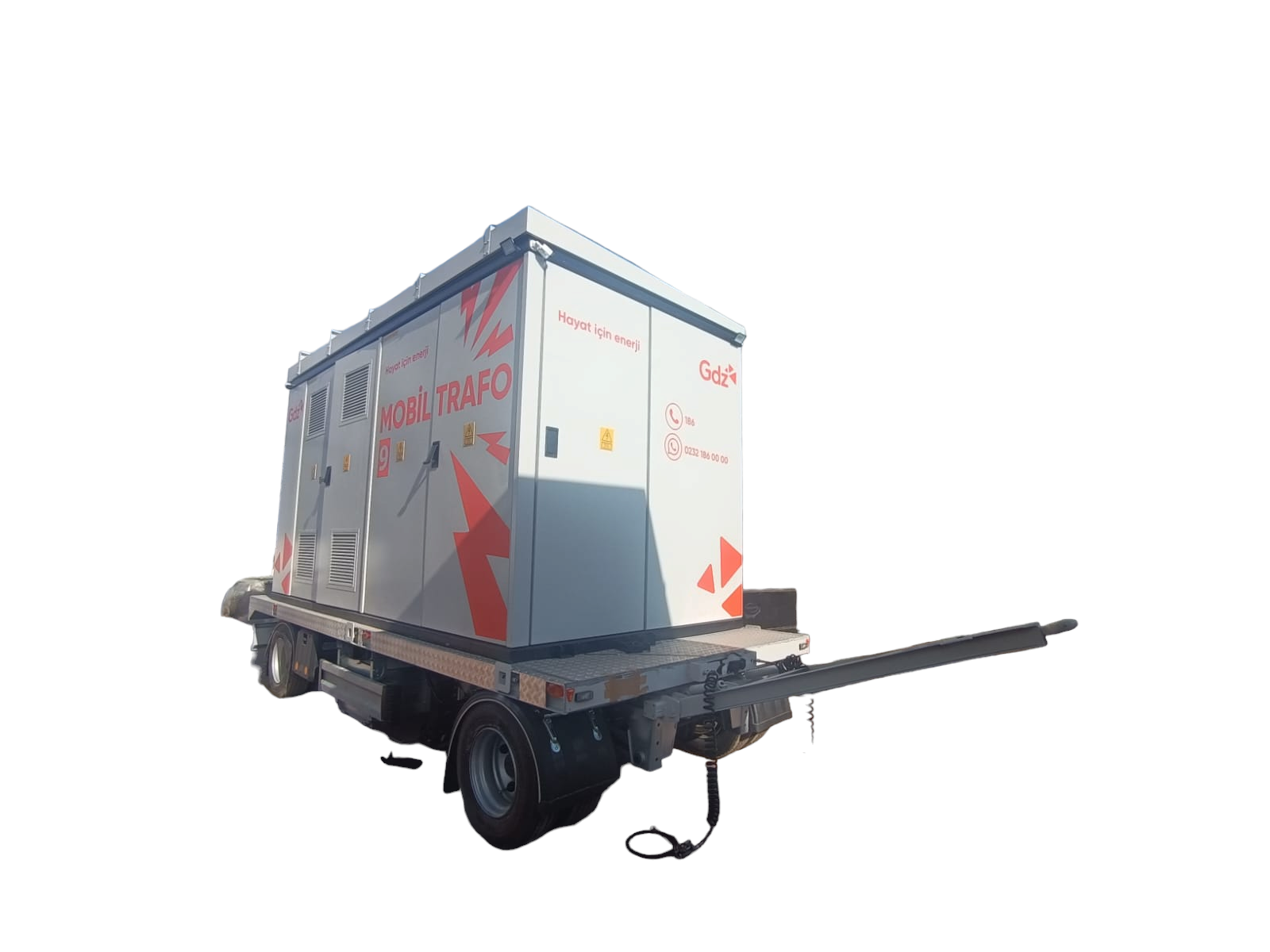 18.000 Kg Çift dingil Dönerli Trafo Taşıyıcı Römork