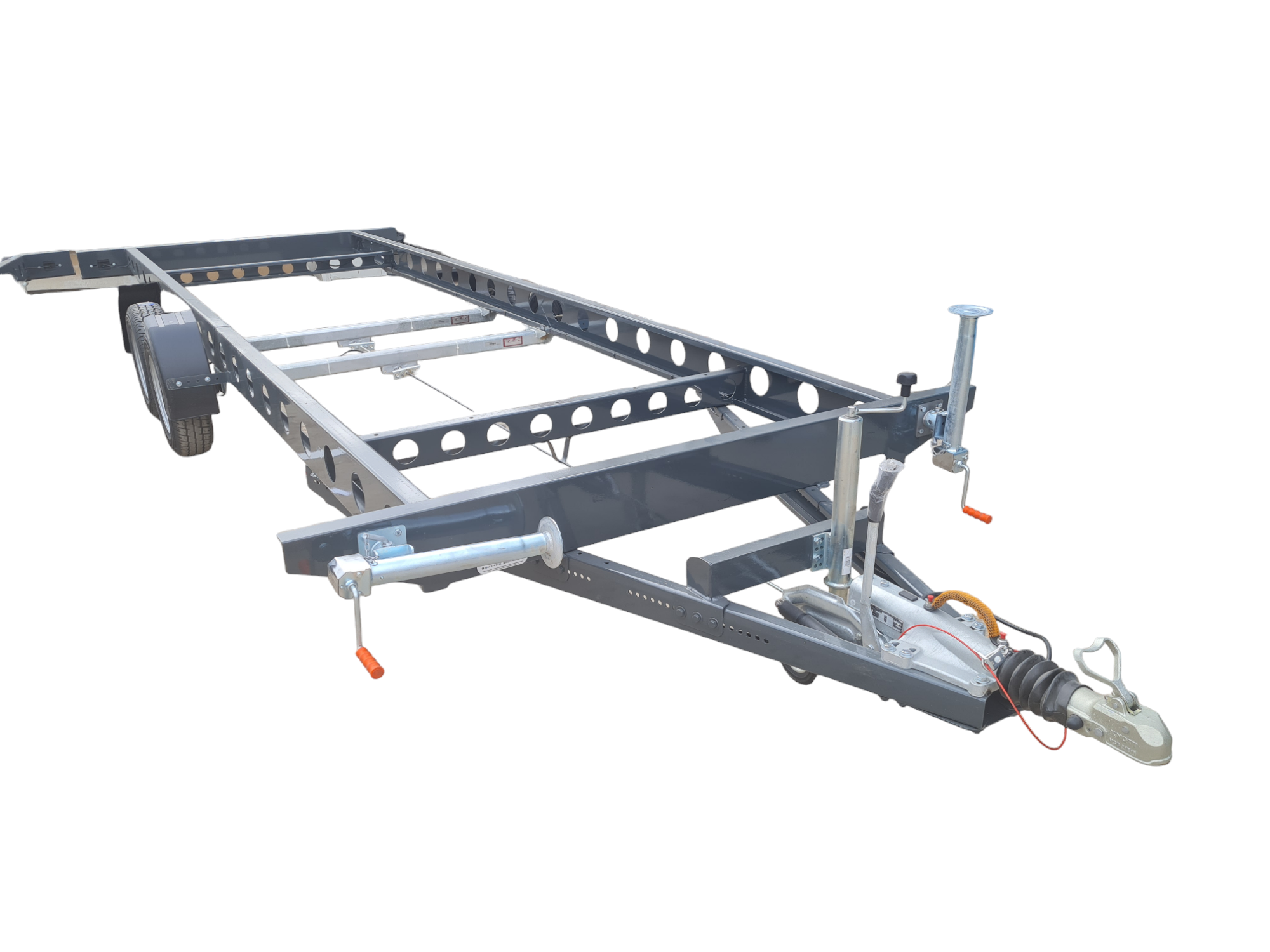 3500 kg Çift dingil Merkezi Sal kasa Römork 