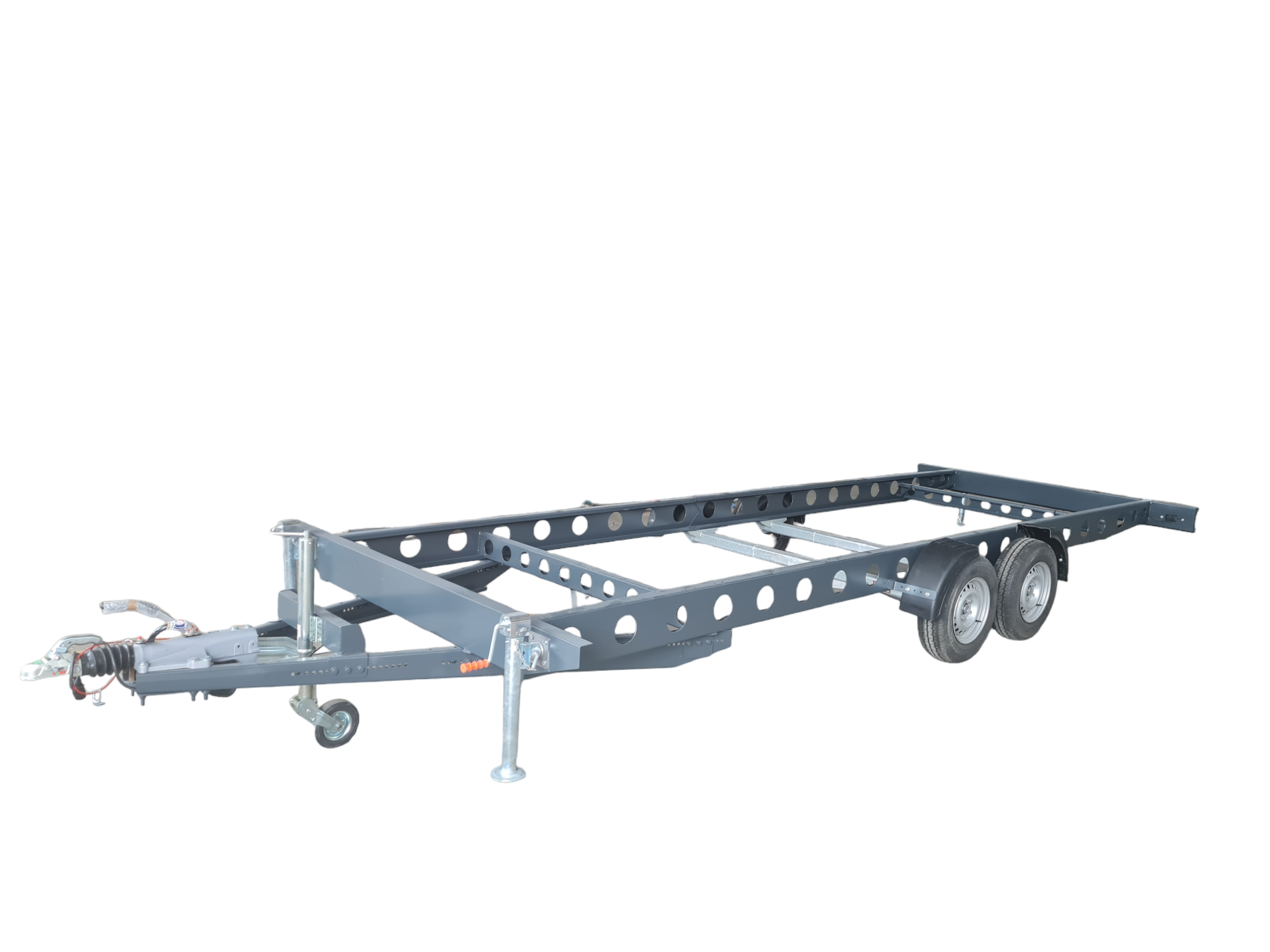 3500 kg Çift dingil Merkezi Sal kasa Römork 
