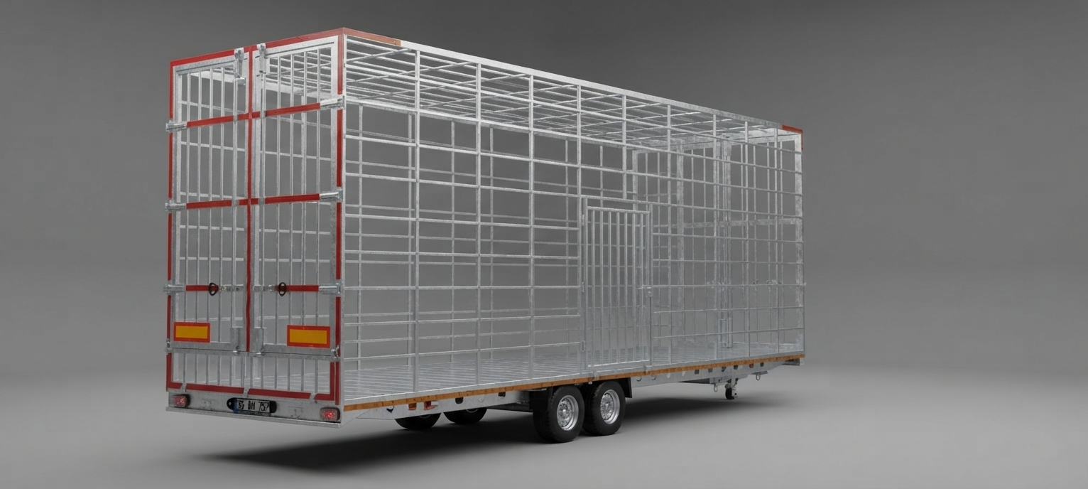 3500 Kg Kapalı Profil Kasa Römork 64m