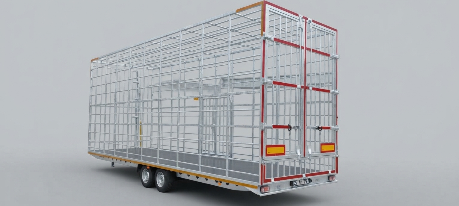 3500 Kg Kapalı Profil Kasa Römork 64m
