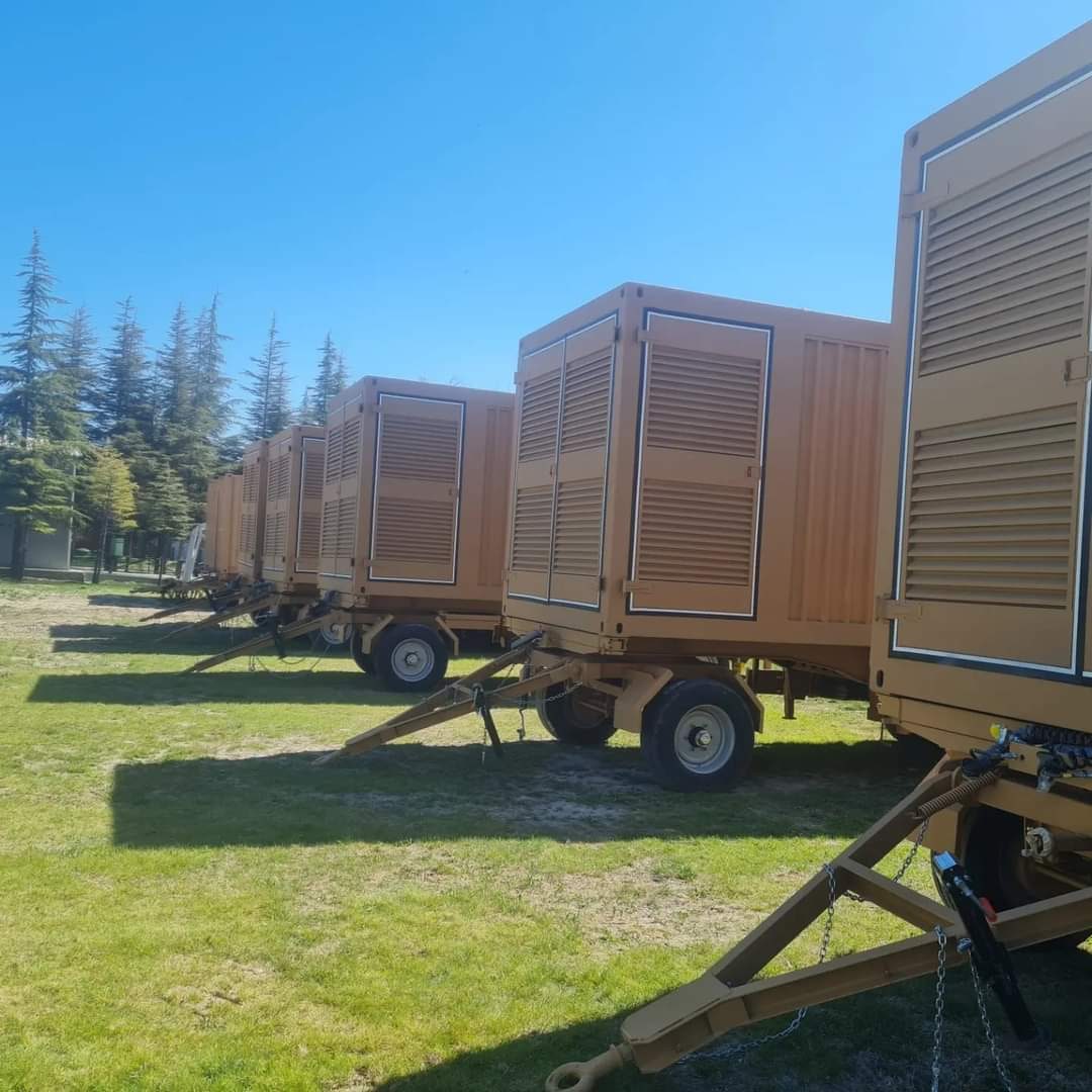 12000 kg Çift dingil Dönerli Askeri Konteyner Taşıma Römorku-AS1201