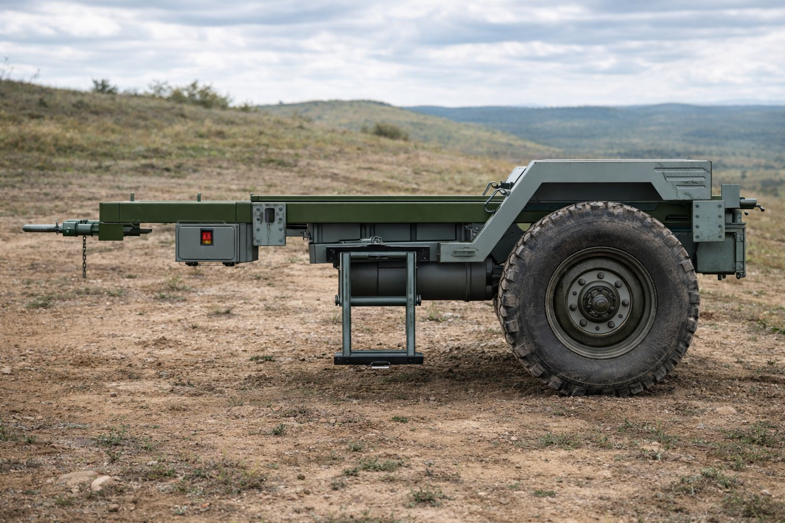 Tek dingil Nato tipi Jeneratör Römork