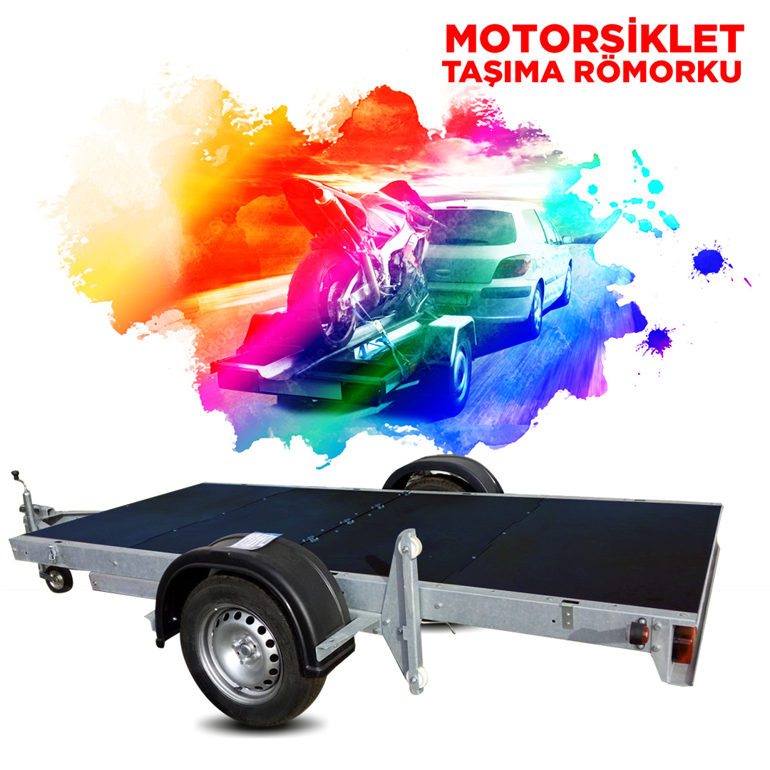 1000 kg Motorsiket Taşıma Römorku